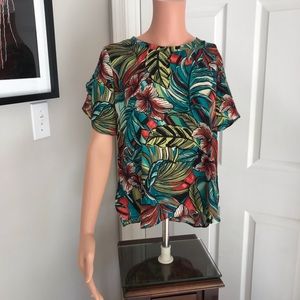 The Loft outlet. Floral multicolor blouse.